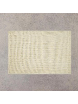 Evidea Soft Clean Makarna Banyo Paspası - Krem - 50X70 cm