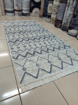 Zeyra Home 100X200 cm  Dijital Baskı Kaymaz Dod Taban Süngerli Yolluk