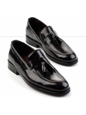 Bambi Bordo Açma  Deri Erkek Klasik Ayakkabı E01442500114