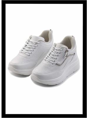 Bambi Beyaz   Kadın Sneaker K01027020709
