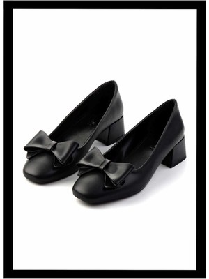 Bambi Siyah   Kadın Klasik Topuklu Ayakkabı K01213414509