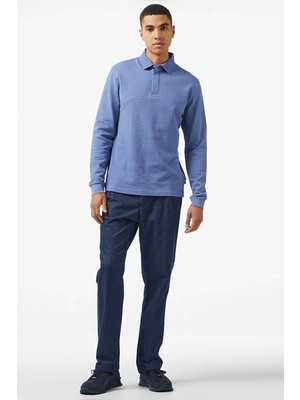 Nautica Erkek Mavi Polo Sweatshirt