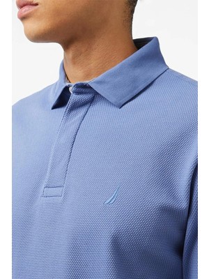 Nautica Erkek Mavi Polo Sweatshirt