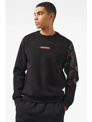 Nautica Erkek Siyah Uzun Kollu Sweatshirt