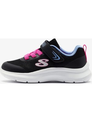 Skechers Skech Fast Küçük Kız Çocuk Siyah Spor Ayakkabı 303168N Bkmt