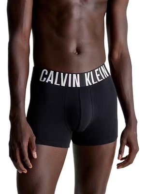 Calvin Klein Erkek 3'lü Siyah Boxer Trunk 000NB3608A