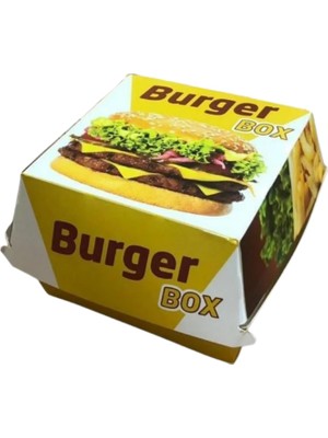 Hamburger Kutusu Küçük 9X9X7CM 100 adet
