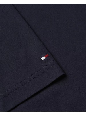 Tommy Hilfiger Erkek Dc Mercerızed S/s Tee T-Shirt-Lacivert