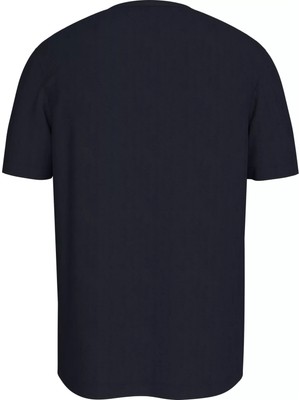 Tommy Hilfiger Erkek Hılfıger Chest Strıpe Tee T-Shirt-Lacivert