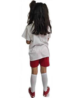 Saltare Kız Çocuk Kırmızı Şort Etek 23 Nisan 29EKIM Red Shorts Skirt