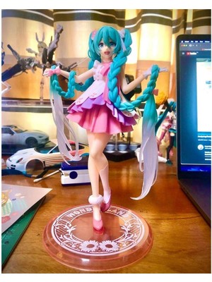 Çılgıntrend Japon Animesi Miku Aksiyon Cosplay Rapunzel Model Figür 20 cm