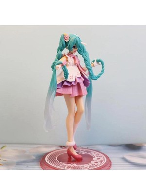 Çılgıntrend Japon Animesi Miku Aksiyon Cosplay Rapunzel Model Figür 20 cm