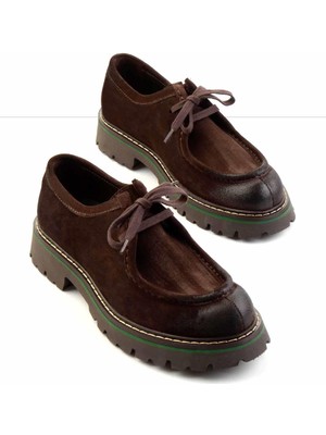 Bambi Kahve Süet Hakiki Deri Erkek Casual Ayakkabı E01901020202