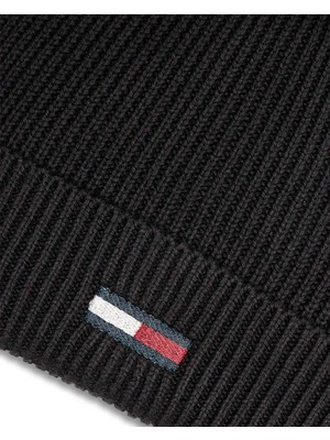 Tommy Hilfiger Elongated Beanie Logolu Şapka