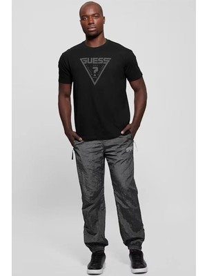 Guess Erkek Siyah  Azha Cn Over  T-Shirt