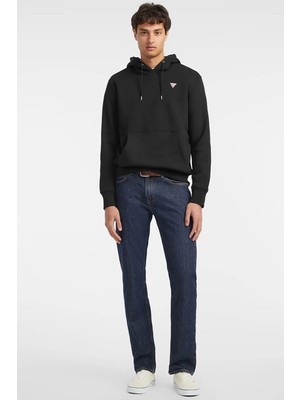 Guess Erkek Siyah Iconic Sweatshirt