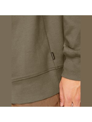 Jack & Jones Erkek Gögüs Logo Baskili Sweatshirt - Blachad