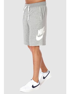 Nike Sportswear Alumni Swoosh Gri Erkek Şort