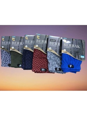 Berrak 4497 Erkek Modal Desenli Boxer 6 Adet