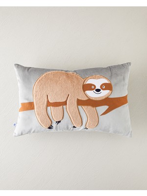 English Home Faultier Bebe Dekoratif Kırlent 35X55 cm Açık Gri