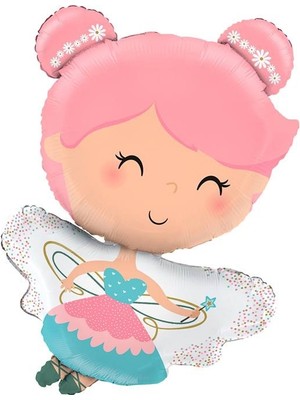 Kidspartim Kanatlı Peri Kızı Folyo Balon 93X60 cm