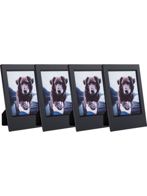 Instax Mini Film Uyumlu Siyah 4'lü Klasik Fotoğraf Çerçeve Seti