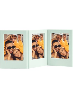 Instax Mini Film Uyumlu Yeşil 3'lü Mıknatıslı Fotoğraf Çerçeve Seti