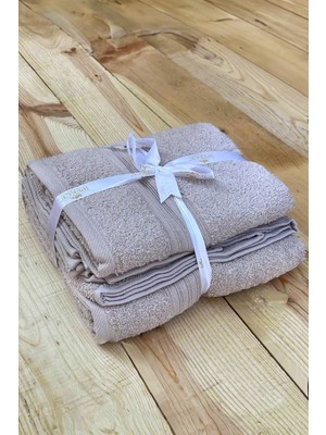 Ipekçe Home  Pamuk Bukle Kurdeleli Modal 3’Lü Havlu Set