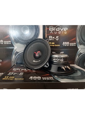 Brave 13CM Midrange 400W 60RMS Amfi Tipi Oto Hoparlör Takımı - 2 adet