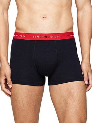 Tommy Hilfiger Erkek Siyah 3'lü Boxer Trunk UM0UM02763