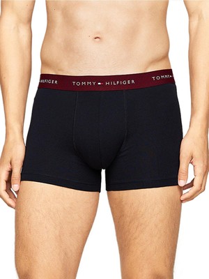 Tommy Hilfiger Erkek Siyah 3'lü Boxer Trunk UM0UM02763