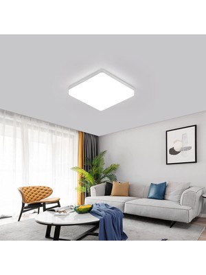 Delipop 36W Kare LED Tavan Işığı, 4050LM LED Tavan Lambası, IP44 6500K LED Tavan Işığı, 23 cm (Yurt Dışından)