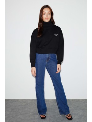 Grimelange Audrey Relaxed Siyah Sweatshirt