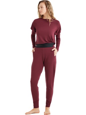 Blackspade Kadın Pijama Üstü 51641 - Bordo