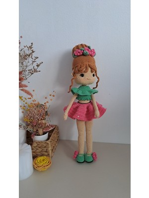 Gonulella Amigurumi Örgü Oyuncak Mercan Bebek