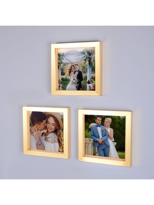 Senden Hediye Sök Tak Kare Çerçeve Yapışkan Bantlı 14x14 Cm