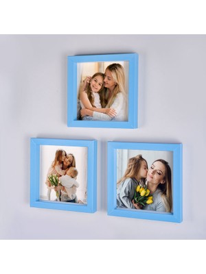 Senden Hediye Sök Tak Kare Çerçeve Yapışkan Bantlı 14x14 Cm