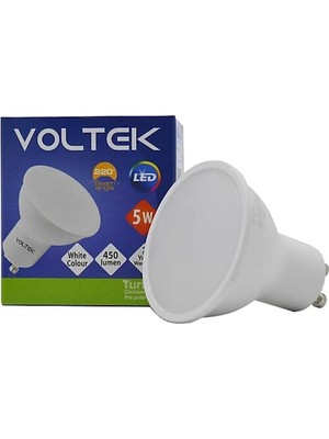 Voltek GU10 5W LED Ampul Beyaz 6500K