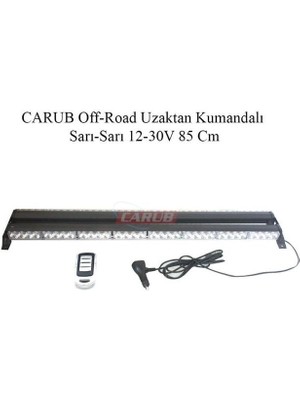 Carub 12V-30V LED Bar Off-Road Turuncu Çakarlı (Çakar Tepe Lamba) Fonksiyonlu (85 Cm)
