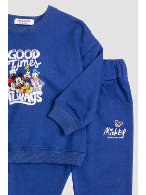 Chicsy Baby Mickey Mause Baskılı Oversize  Alt Üst Çocuk Çocuk Eşorfman Takımı