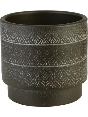 Vitale Vent Seramik Vazo Chocolate 14x13 Cm Ak.Jh0057