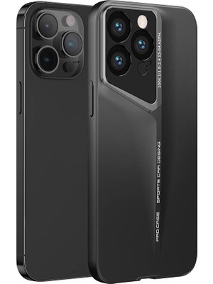 Alan Tech Apple iPhone 14 Pro Kılıf Ultra Ince Kamera Korumalı Sert Rubber Zore Procase Kapak-Siyah