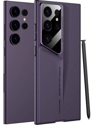 Alan Tech Galaxy S23 Ultra Kılıf Ultra Ince Kamera Korumalı Sert Rubber Zore Procase Kapak-Mor