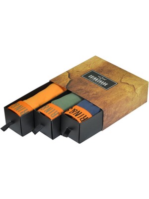 Likralı 3'lü Kutu Premium Erkek Boxer Tailored Collection Woody