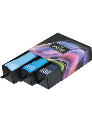 Likralı 3'lü Kutu Premium Erkek Boxer Tailored Collection