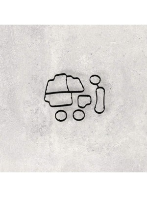 03L198441070 Yağ Kütük & Soğutucu Conta Takımı - Amarok-Caddy-Crafter-Golf-Jetta-1.6 Lt.-2.0-Tdı