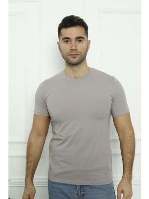 Tom John Erkek T-Shirt Standart Kalıp Basic Relaxed Bisiklet Yaka 5 Li Paket Mıxcolor