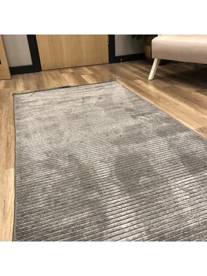 Luxess Halı Cool 404 Gri Yıkanabilir Kilim