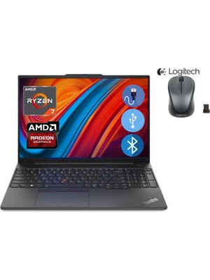 Lenovo E16 Thınkpad 21JT0017TX ATL65 RYZEN7-7730U 8GB 256GB M.2 SSD 16" WİN11 PRO Notebook+ MOUSE