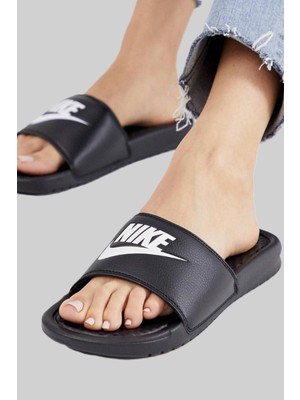 Nike Futura Benassi Slide Black Kadın Siyah Terlik Tek Bantlı